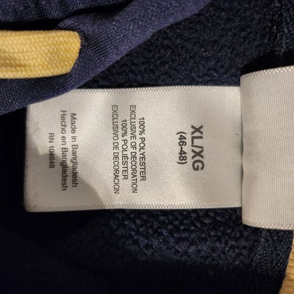 Men's Pitt Panthers Pullover Hoodie XL Navy - Picture 7 of 7